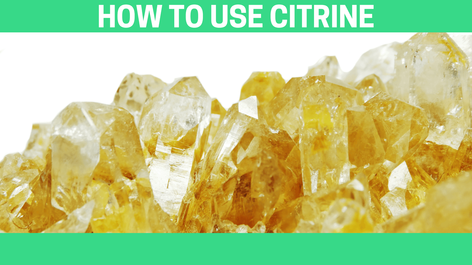 How to Use Citrine - Orgone Energy Australia