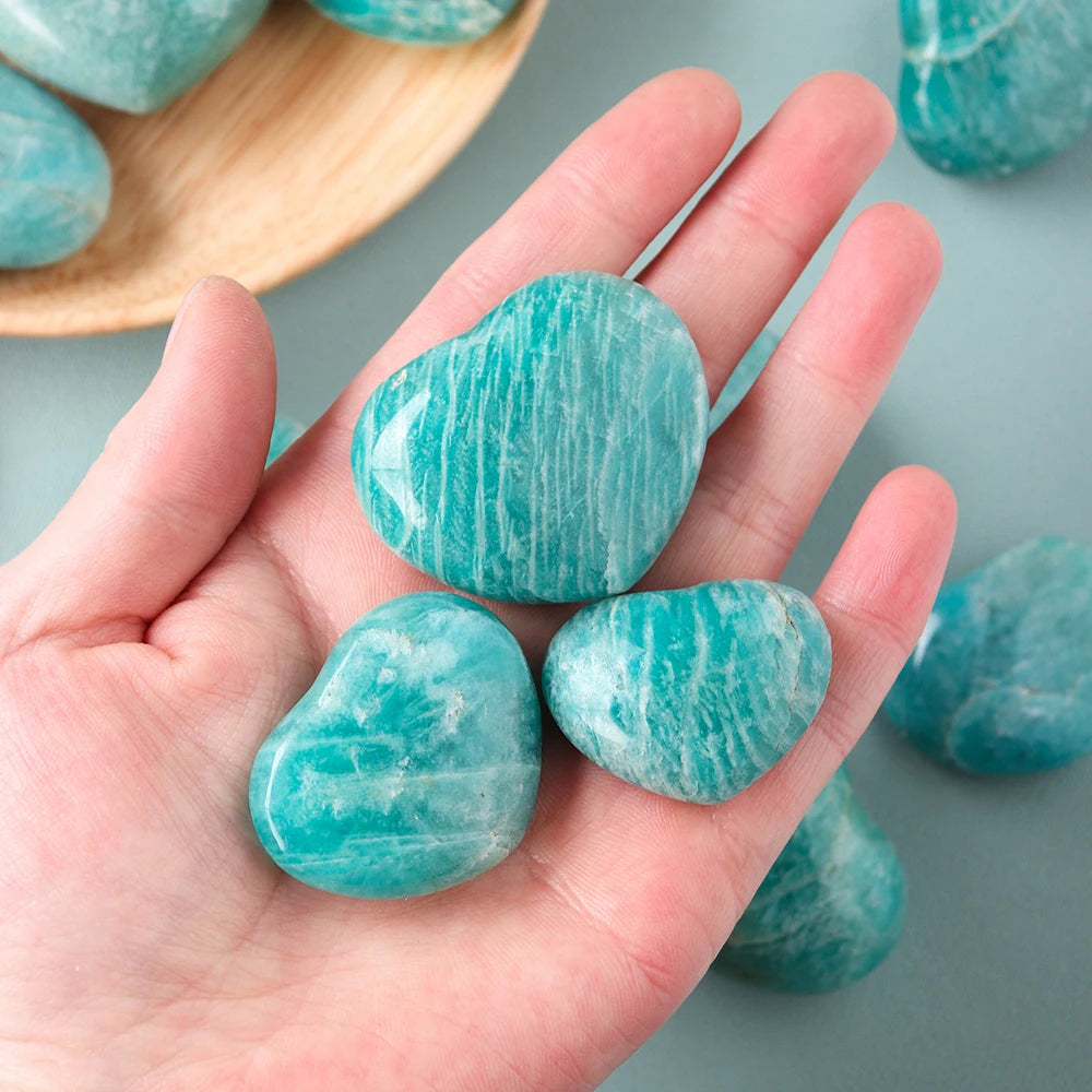 Amazonite Stone Heart