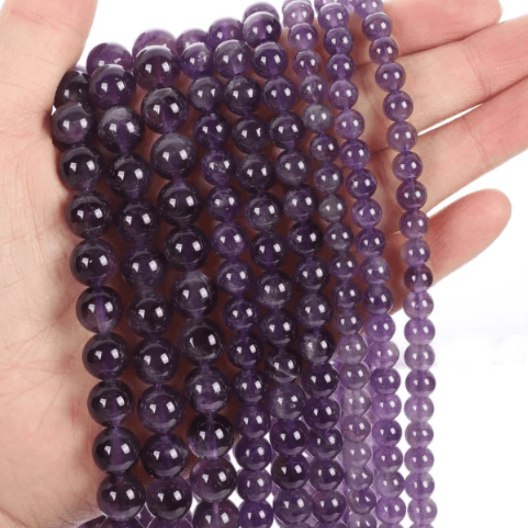 Amethyst Beads - Orgone Energy Australia