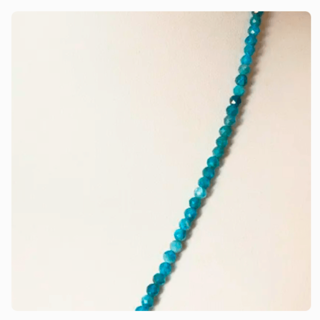 Blue Apatite Necklace - Orgone Energy Australia