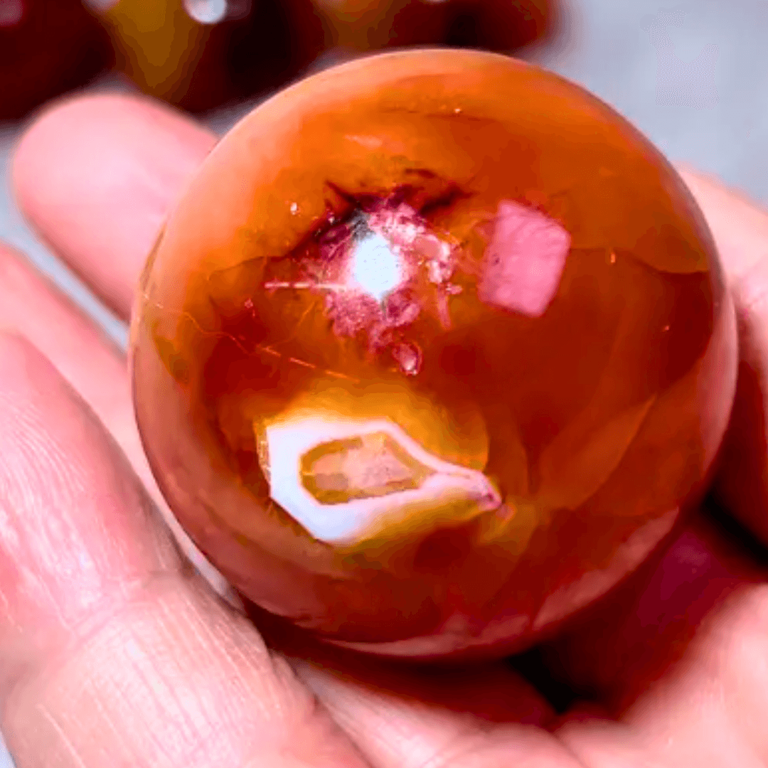 Carnelian Sphere - Orgone Energy Australia