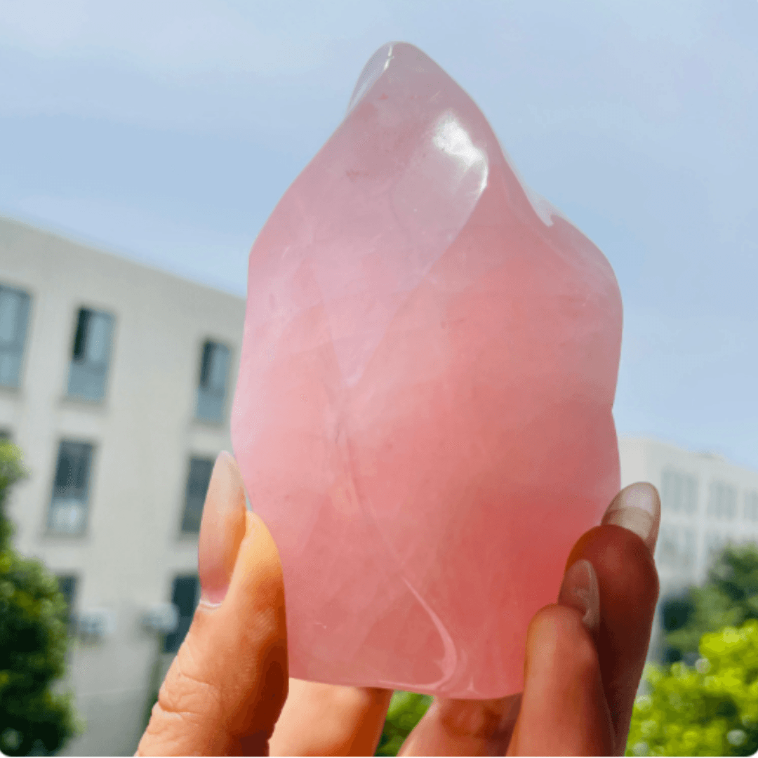 Rose Quartz Crystal - Orgone Energy Australia